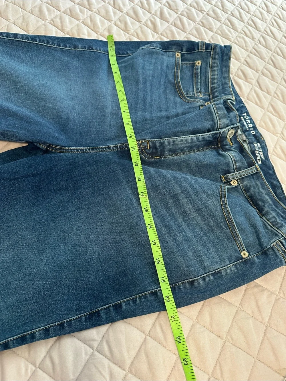 Torrid Trio High-Rise Blue Skinny Jeans Plus Size 16-20